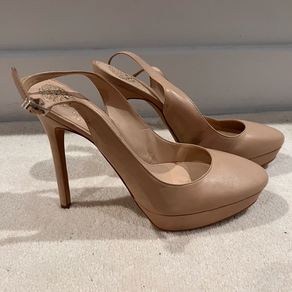 VINCE CAMUTO SLING BACK HIGH HEELS PLATFORMS - Picture 4 of 6